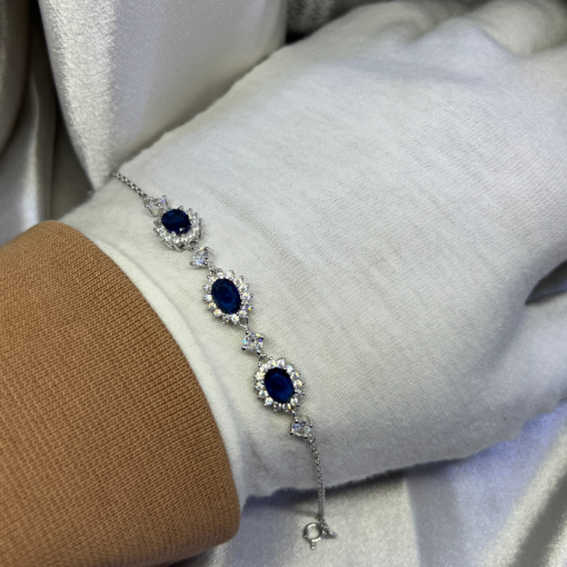 Elegant Blue Bracelets for Women – Stunning Silver & Zirconia