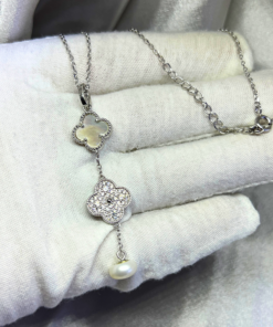 White Van Cleef Necklace | Elegant & Luxurious Gift