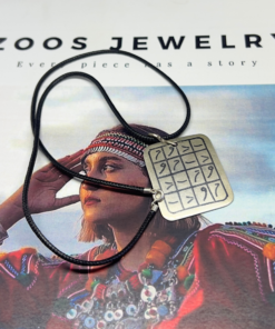 Vintage Tribal Statement Necklace | Handmade Berber Jewelry with Arabic Engraving