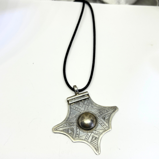 Silver Talisman Jewelry – Handmade Berber Pendant for Protection & Strength