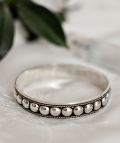 Silver Studded Bracelet: Moroccan accessory | Order Now!