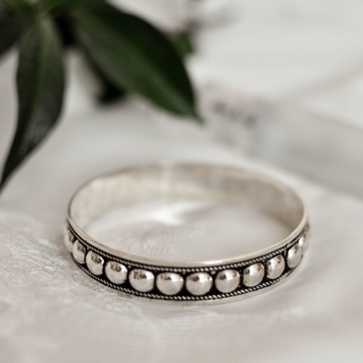 Silver Studded Bracelet: Moroccan accessory | Order Now!