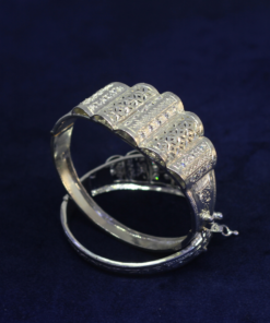 Elevate Your Look with Our Handmade Moroccan Bracelet - A Symbol of Dhaz Tradition in Silver