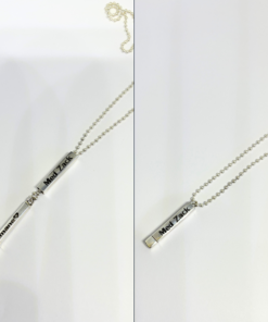 Exclusive Personalized Mens Necklace with Girlfriends Name – Custom Engraving