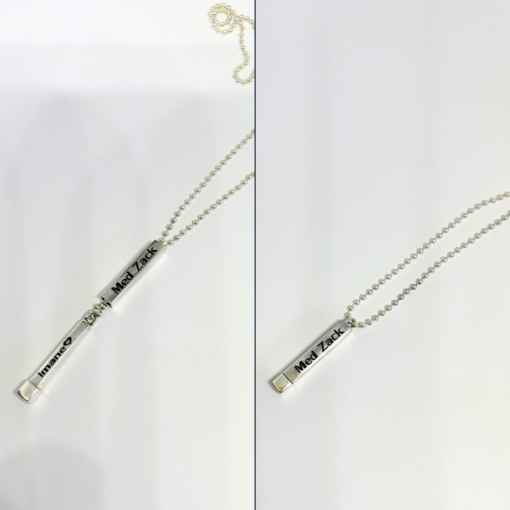 Exclusive Personalized Mens Necklace with Girlfriends Name – Custom Engraving