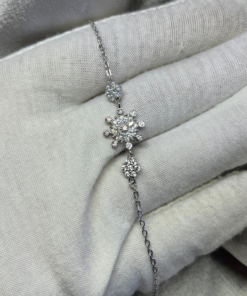 Exquisite Snow White Bracelet – Silver 925 & Zircon Sparkle