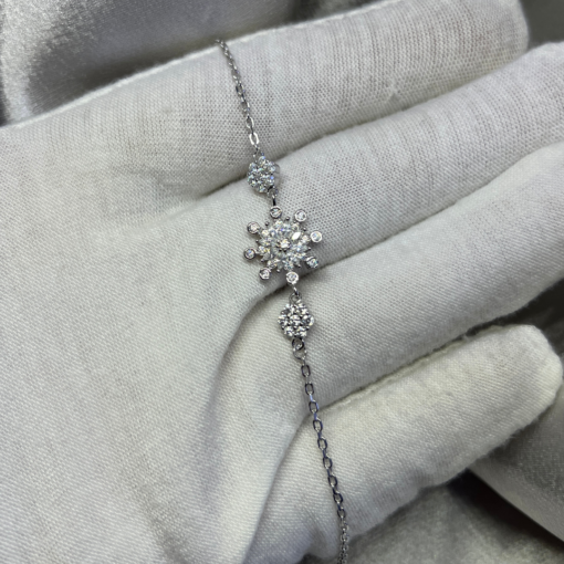 Exquisite Snow White Bracelet – Silver 925 & Zircon Sparkle
