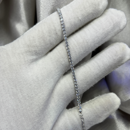 Exclusive Silver Cubic Zirconia Tennis Bracelet Clearance – 925 Silver & Riviera Style