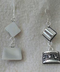Tuareg Berber Silver Drop Earrings: Exquisite Amazigh Inspired Jewelry