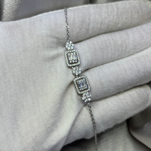 Exquisite D'Argent Zirconia 925 Silver Bracelet – Timeless Sparkle