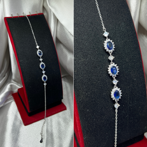Elegant Blue Bracelets for Women – Stunning Silver & Zirconia