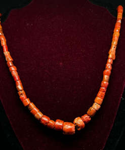 Exquisite Antique Coral Necklace – Handmade Berber Jewelry
