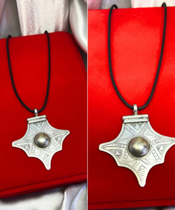 Silver Talisman Jewelry – Handmade Berber Pendant for Protection & Strength