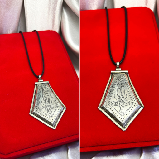 Antique Talisman Amulet – Handmade Silver Pendant for Protection & Berber Heritage