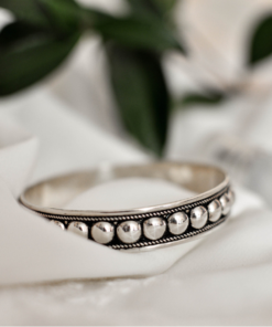 Silver Studded Bracelet: Moroccan accessory | Order Now!