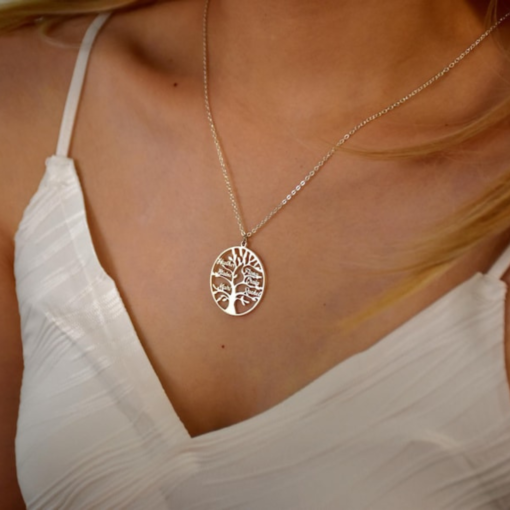 Exclusive Personalized Family Tree Necklace – Custom Silver or Gold