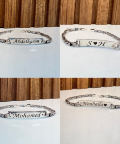 Exclusive Personalized Bracelets for Men – Handmade Silver & Engraved