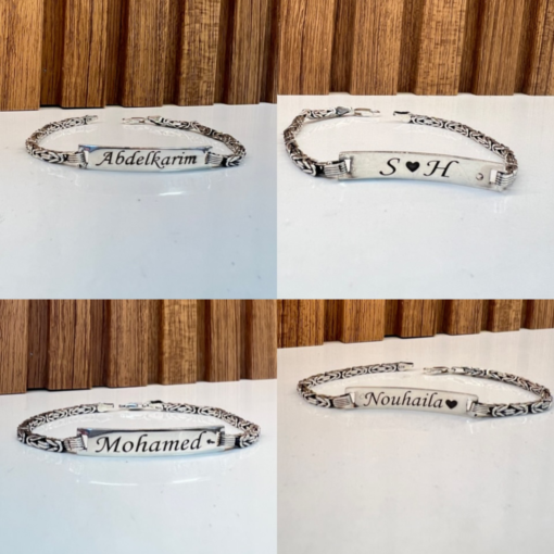 Exclusive Personalized Bracelets for Men – Handmade Silver & Engraved