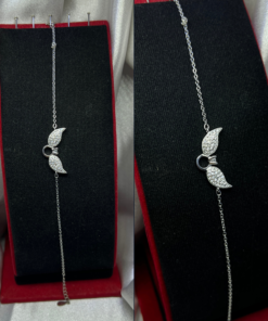Celestial Silver Angel Wing Bracelet – 925 Silver & Zircon Sparkle