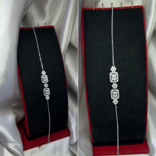 Exquisite D'Argent Zirconia 925 Silver Bracelet – Timeless Sparkle