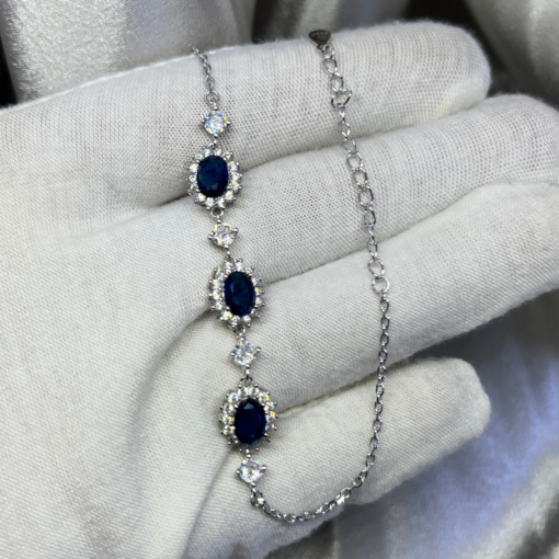 Elegant Blue Bracelets for Women – Stunning Silver & Zirconia