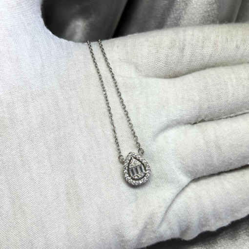 Silver Teardrop Necklace | Elegant & Sophisticated Gift