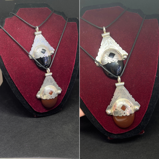 Bijoux Berbères Necklace | Handmade Berber Jewelry with Silver Pendant