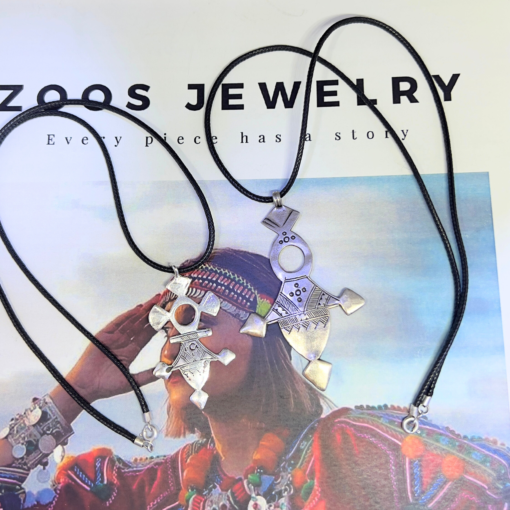 Tuareg Necklace – Handmade Silver Berber Jewelry with Tuareg Cross