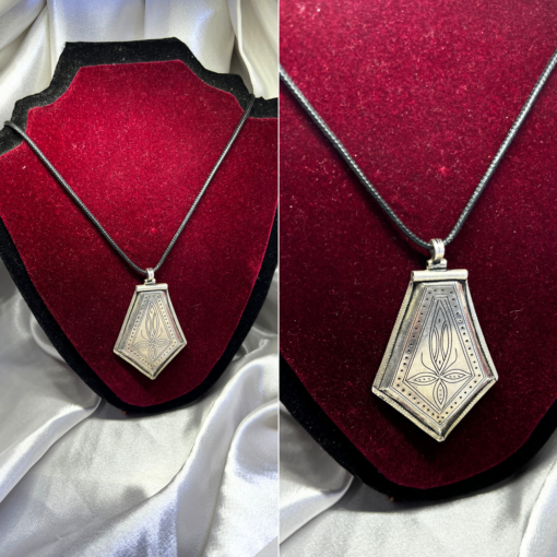 Antique Talisman Amulet – Handmade Silver Pendant for Protection & Berber Heritage