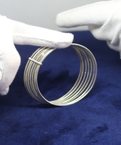 Radiate Elegance: Silver Bangles Set of 7 for Stylish Statements