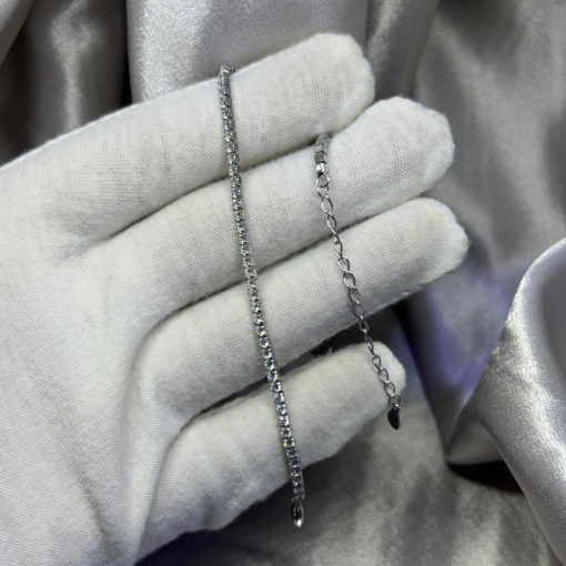 Exclusive Silver Cubic Zirconia Tennis Bracelet Clearance – 925 Silver & Riviera Style