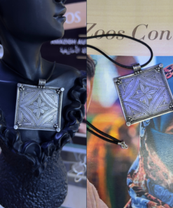 Exquisite Tribal Necklace – Handmade Silver with Amazigh Engraving