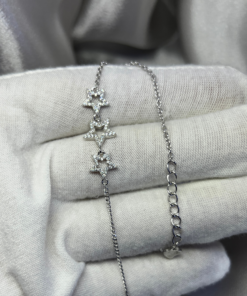 Dazzling Star Bracelet Silver – 925 Silver & Zircon Glow
