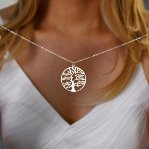Exclusive Personalized Family Tree Necklace – Custom Silver or Gold