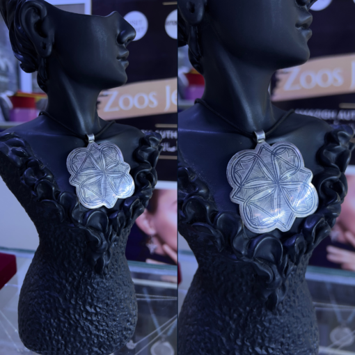 Exquisite Antique Silver Necklace – Handmade Berber Jewelry