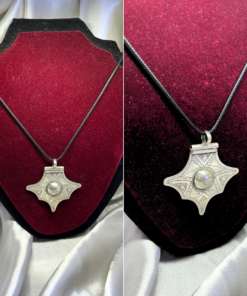 Silver Talisman Jewelry – Handmade Berber Pendant for Protection & Strength