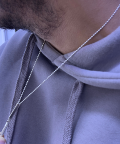 Exclusive Personalized Mens Necklace with Girlfriends Name – Custom Engraving