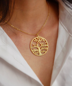 Exclusive Personalized Family Tree Necklace – Custom Silver or Gold