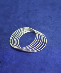 Radiate Elegance: Silver Bangles Set of 7 for Stylish Statements