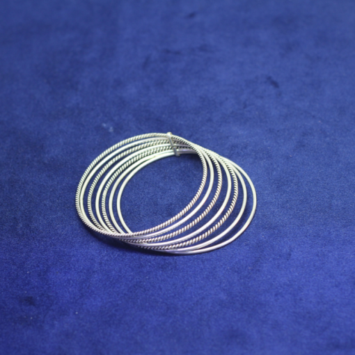 Radiate Elegance: Silver Bangles Set of 7 for Stylish Statements