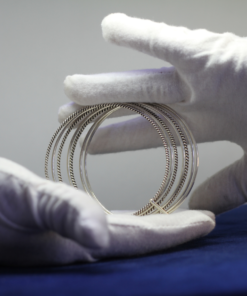 Radiate Elegance: Silver Bangles Set of 7 for Stylish Statements