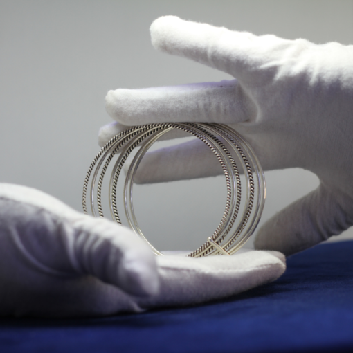 Radiate Elegance: Silver Bangles Set of 7 for Stylish Statements