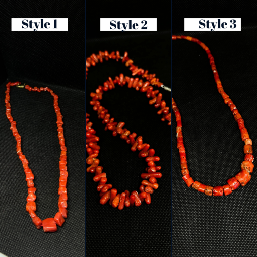 Exquisite Antique Coral Necklace – Handmade Berber Jewelry