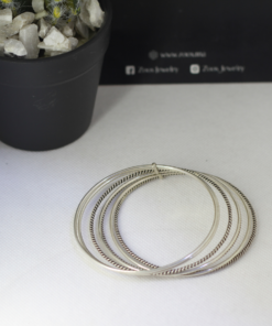 Radiate Elegance: Silver Bangles Set of 7 for Stylish Statements