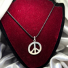 Silver Peace Sign Necklace – Inspiring Symbol of Unity & Strength