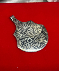 Exclusive Tuareg Necklace Men – Handmade Silver Talisman Pendant