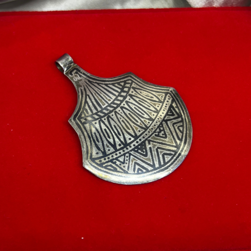 Exclusive Tuareg Necklace Men – Handmade Silver Talisman Pendant