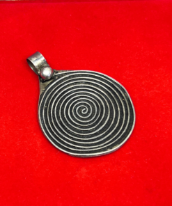 Mystical Spiral Necklace – Handmade Silver Talisman Jewelry
