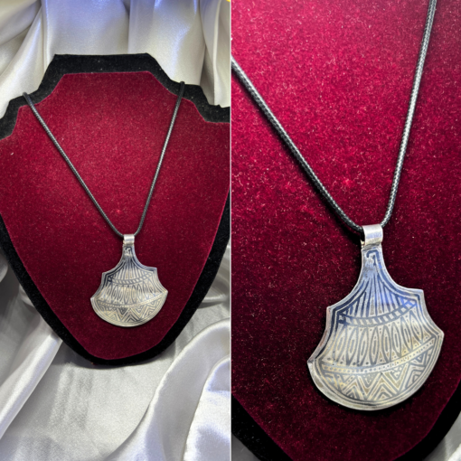 Exclusive Tuareg Necklace Men – Handmade Silver Talisman Pendant