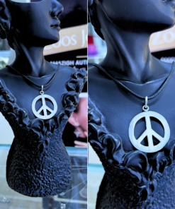 Silver Peace Sign Necklace – Inspiring Symbol of Unity & Strength